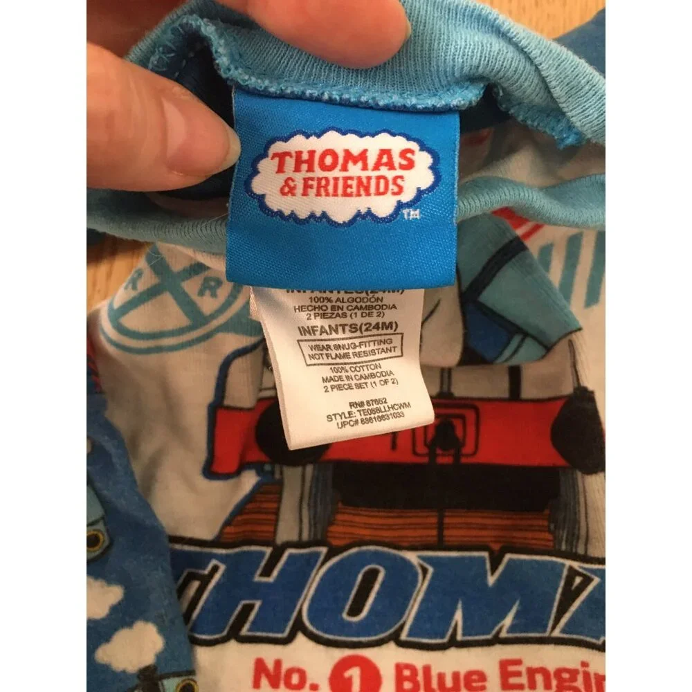 Boys Thomas And Friends 2Pc Pajama Set Size 24 Months